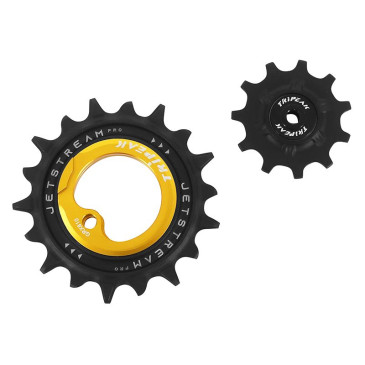 GALET DERAILLEUR AOPW TRIPEAK 11-18 DENTS CERAMIQUE 12/11x2V. SHIMANO GRX RX810 / 815 / 820 GOLD (JEU DE 2) (GARANTIE 4 ans) 4710243289334