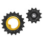 GALET DERAILLEUR AOPW TRIPEAK 12-18 DENTS CERAMIQUE 11x2V. SHIMANO DURA-ACE 9100 GOLD (JEU DE 2) (GARANTIE 4 ans) 4710243288153