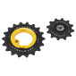 GALET DERAILLEUR AOPW TRIPEAK 12-18 DENTS CERAMIQUE 11x2V. SHIMANO DURA-ACE 9100 GOLD (JEU DE 2) (GARANTIE 4 ans) 4710243288153