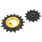 GALET DERAILLEUR AOPW TRIPEAK 13-18 DENTS CERAMIQUE 12x1/11x2V. SHIMANO DEORE XT 8100/8130 SLX 7120/7100 GRX 822 OR (JEU DE 2) (GARANTIE 4 ans) 4710243291344