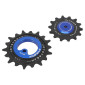 GALET DERAILLEUR AOPW TRIPEAK 14-18 DENTS CERAMIQUE 13x1V. SRAM AXS FORCE XPLR BLEU FONCE (JEU DE 2) (GARANTIE 4 ans) 4710243295403