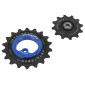 GALET DERAILLEUR AOPW TRIPEAK 12-18 DENTS CERAMIQUE 11x2V. SHIMANO ULTEGRA R8000GS / 105 R7000GS BLEU FONCE (JEU DE 2) (GARANTIE 4 ans) 4710243288047