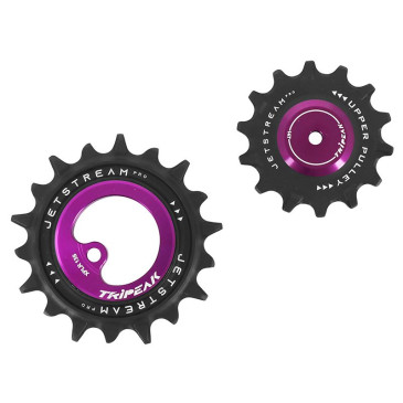 GALET DERAILLEUR AOPW TRIPEAK 14-18 DENTS CERAMIQUE 13x1V. SRAM AXS FORCE XPLR VIOLET (JEU DE 2) (GARANTIE 4 ans) 4710243295427