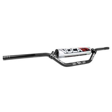 HANDLEBAR FOR 50cc MOTORBIKE VOCA CROSS - ALUMINIUM T6 - Ø22,2mm W 805mm H94mm - BLACK WITH PAD GREY 3700948184462
