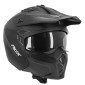 CASQUE TRIAL ADX AT700 NOIR MAT S SIMPLE ECRAN TRANSFORMABLE AVEC MENTONNIERE AMOVIBLE (LIVRE AVEC UN ECRAN SUPPLEMENTAIRE FONCE) (ECE 22.06) 3700948304020