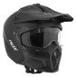 CASQUE TRIAL ADX AT700 NOIR MAT S SIMPLE ECRAN TRANSFORMABLE AVEC MENTONNIERE AMOVIBLE (LIVRE AVEC UN ECRAN SUPPLEMENTAIRE FONCE) (ECE 22.06) 3700948304020