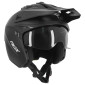 CASQUE TRIAL ADX AT700 NOIR MAT S SIMPLE ECRAN TRANSFORMABLE AVEC MENTONNIERE AMOVIBLE (LIVRE AVEC UN ECRAN SUPPLEMENTAIRE FONCE) (ECE 22.06) 3700948304020