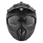 CASQUE TRIAL ADX AT700 NOIR MAT S SIMPLE ECRAN TRANSFORMABLE AVEC MENTONNIERE AMOVIBLE (LIVRE AVEC UN ECRAN SUPPLEMENTAIRE FONCE) (ECE 22.06) 3700948304020