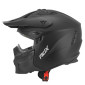 CASQUE TRIAL ADX AT700 NOIR MAT S SIMPLE ECRAN TRANSFORMABLE AVEC MENTONNIERE AMOVIBLE (LIVRE AVEC UN ECRAN SUPPLEMENTAIRE FONCE) (ECE 22.06) 3700948304020