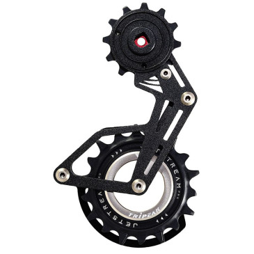 CHAPE DERAILLEUR AERO-WING OPW TRIPEAK 12-18 DENTS 12x2/1V. SRAM AXS RED/FORCE/RIVAL/RED E-1 NOIR ALUMINIUM (GARANTIE 4 ans) 4710243294543