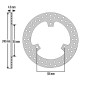 DISQUE DE FREIN ADAPTABLE SUZUKI 125 BURGMAN UH 2014>2020 (EXT 240mm - INT 115mm - 3 TROUS) (DF4139A) -NEWFREN- 8025832433170