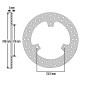 DISQUE DE FREIN ADAPTABLE YAMAHA 125 XMAX ABS 2011>2017, 250 XMAX 2011>2017 AR (EXT 245 mm - INT 115mm - 3 TROUS) (DF4142A) -NEWFREN- 8025832433200