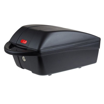 TOP CASE VELO BOX POLISPORT 11L NOIR FIXATION MIK/MIK-HD SUR PORTE BAGAGE A CLE (LONG 43cm x LARG 26cm x HAUT 20cm) - POIDS MAX 5KGS 5604415170508