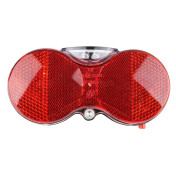 ECLAIRAGE VELO A PILE ARRIERE HERRMANS GOGGLE XI SUR PORTE-BAGAGE NOIR ENTRAXE 80mm (SUR CARTE) LIVRE AVEC 1 PILE AAA 6438534000069