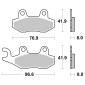PLAQUETTE DE FREIN BREMBO POUR TRIUMPH 1050 SPEED TRIPLE R 2012>2018 AR, 1050 TIGER SPORT 2015>2019 AR, 1200 TIGER XRT 2018>2020 AR / KAWASAKI 1000 ZX H2 SX 2018> AR (ROUTE METAL FRITTE) -07SU12SP- 8020584637166