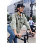 CASQUE VELO ADULTE ABUS URBAIN HUD-Y ACE VELOURS NOIR ECLAIRAGE INTEGRE TAILLE M (54-58cm) REGLAGE MOLETTE 4003318919930