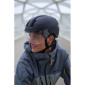 CASQUE VELO ADULTE ABUS URBAIN HUD-Y ACE VELOURS NOIR ECLAIRAGE INTEGRE TAILLE M (54-58cm) REGLAGE MOLETTE 4003318919930