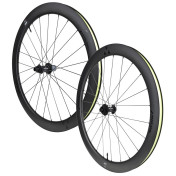 ROUES ROUTE DISQUE 700 MICHE SWR EVO 50 CENTER LOCK CARBONE NOIR CASSETTE SHIMANO HG 12V AXE TRAVERSANT 12/100 ET 12/142 (PAIRE) - TUBELESS READY 8054757041634