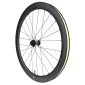 ROUES ROUTE DISQUE 700 MICHE SWR EVO 50 CENTER LOCK CARBONE NOIR CASSETTE SHIMANO HG 12V AXE TRAVERSANT 12/100 ET 12/142 (PAIRE) - TUBELESS READY 8054757041634