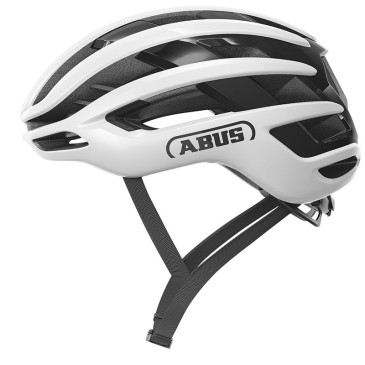 CASQUE VELO ADULTE ABUS ROUTE AIRBREAKER BLANC BRILLANT TAILLE M (52-58cm) REGLAGE MOLETTE 4003318445156