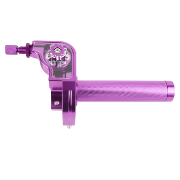POIGNEE DE GAZ 50 A BOITE TIRAGE RAPIDE 30° ALU CNC VIOLET -REPLAY- 3700948311172