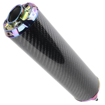 SILENCIEUX 50 A BOITE VOCA EVO BESTIA RD30400 CARBONE EMBOUT ANODISE NEO-CHROME POUR ROOKIE, CHROMED, SCR, MK, BARIKIT 3667385002783