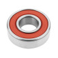 ROULEMENT DE ROUE 6202-2RS (15x35x11 mm) TPI ADAPTABLE DERBI 50 SENDA DRD AV+AR, GPR 50 AV+AR/GILERA 50 SMT AV+AR, RCR AV+AR/MBK 50 X-POWER AR/YAMAHA 50 TZR AR (VENDU A L'UNITE) 3701213425105