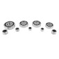 BEARING FOR GEARBOX + NEEDLE ROLLER AND CAGE ASSEMBLIES FOR 50cc MOTORBIKE MOST FOR MINARELLI 50 AM6 WITH NEX CRANKCASE ( FAG BEARINGS + INA ROLLERS) 8436553801764