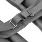 SACOCHE ARRIERE VELO DOUBLE NEWTON NOIR 22L FIXATION SANGLES SUR PORTE BAGAGE (35x12x27cm) FERMETURE PLIANT ANTI-PLUIE 3700948307014