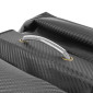 SACOCHE ARRIERE VELO DOUBLE NEWTON NOIR EFFET CARBONE 25L FIXATION SANGLES VELCRO SUR PORTE BAGAGE (56x30x15cm) FERMETURE PLIANT ANTI-PLUIE 3700948307021