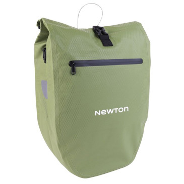 SACOCHE ARRIERE VELO LATERALE SAC BANDOULIERE NEWTON VERT D'EAU DROIT/GAUCHE 21L FIXATION QUICK LOCK POUR PORTE BAGAGE AVEC SYSTEME ANTIVOL 3700948307045