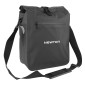 SACOCHE ARRIERE VELO LATERALE SAC BANDOULIERE NEWTON NOIR DROIT/GAUCHE 20L FIXATION A CROCHET ET VELCRO POUR PORTE BAGAGE 3700948307052