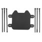 PLAQUE NUMERO/TETE DE FOURCHE MOTO AV ADAPTABLE SUR RON LIGHT BEE NOIR -P2R- 3667385000475