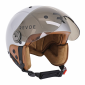 CASQUE VELO ADULTE REVOE PREMIUM URBAIN/CITY GRIS SILVER TAILLE 55-56 VISIERE REGLABLE, PROTECTION OREILLE AMOVIBLE (VENDU EN BOITE) COMPATIBLE EBIKE ET TROTTINETTE - HOMOLOGATION EN1078+A1 3707211774849