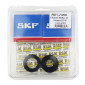 BEARING FOR CRANKSHAFT+SEALS FOR 50cc MOTORBIKE MINARELLI AM6/MBK 50 X-POWER/YAMAHA 50 TZR/PEUGEOT 50 XPS, XR6/RIEJU 50 RS1, SMX/BETA 50 RR (KIT 6303 SKF C4/ NITRILE SEAL) 3701213418985
