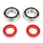 ROULEMENT D'EMBIELLAGE + JOINT 50 A BOITE P2R ADAPTABLE DERBI 50 SENDA, GPR/GILERA 50 SMT, RCR (MOTEUR EURO 2 + EURO 3) (KIT 6204 TPI POLYAMIDE C4/JOINT RACING ROUGE) 3701213422739