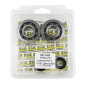 BEARING FOR CRANKSHAFT+SEALS FOR MOPED PEUGEOT 50 FOX (KIT SC04A47CS TPI STEEL C4/NITRILE SEAL) - P2R 3701213422920