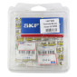 ROULEMENT BOITE DE VITESSES + CAGE AIGUILLES 50 A BOITE SKF ADAPTABLE DERBI 50 SENDA (2x6203 C4 + 2 x HK1412 + 2 SPI 12x20x5 / 17x35x7) (TOUT EN SKF) -SELECTION P2R- 3700948306451