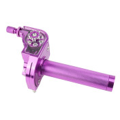 POIGNEE DE GAZ 50 A BOITE TIRAGE RAPIDE 30° ALU CNC VIOLET -REPLAY- 3700948311172