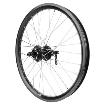 ROUE VTT / CARGO / VAE / E-BIKE / LONGTAIL DISQUE BLOCAGE 20" KARGO L ARRIERE NOIR MOYEU SHIMANO M475 6 TROUS CASSETTE 11/10/9V (RENFORCE) JANTE 25C 32 RAYONS INOX -POIDS MAX 225Kgs- 3660429835477