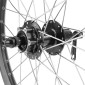 WHEEL FOR MTB 20" -REAR- KARGO DISC/V-brakes FOR E-BIKE - ALUMINIUM BLACK-DOUBLE WALLED- SHIMANO HUB M475 DISC 6 HOLES -CASSETTE 10/9/8 Speed. (REINFORCED) STAINLESS SPOKES 3660429835477