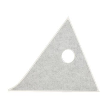 AUTOCOLLANT/STICKER/DECOR DE CARENAGE LATERAL DROIT TRIANGLE ORIGINE APRILIA 660 RS 2020>APEX BLACK -2H003994-