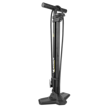 POMPE A PIED MICHELIN AIR TANK TUBELESS ACIER NOIR AVEC COMPRESSEUR ET MANOMETRE 18BARS RACCORD SWITCH VP/VS 3299738045439