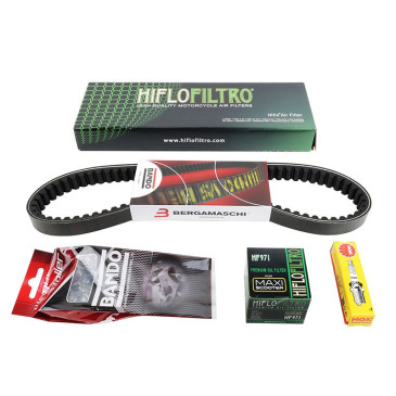 KIT/PACK ENTRETIEN MAXISCOOTER ADAPTABLE SUZUKI 125 BURGMAN 2015>2020 (PACK 5 PIECES) -SELECTION P2R- 3700948299845
