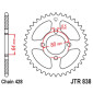 COURONNE MOTO ADAPTABLE YAMAHA 125 YBR 2006>2016 428 45 DTS ACIER GRIS (DIAM 64/80/8.5) -JT SPROCKETS- 0824225308594