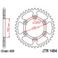 COURONNE MOTO ADAPTABLE KAWASAKI 125 Z125 2019>, 125 BX NINJA 2019> 428 56 DTS ACIER NOIR (DIAM 110/130/10.5) -JT SPROCKETS- 0824225316322