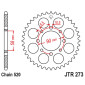 COURONNE MAXISCOOTER ADAPTABLE HONDA 125 XL V VARADERO 2000>2016 520 44 DTS ACIER NOIR (DIAM 58/90/8.5-10.5) -JT SPROCKETS- 0824225303605