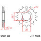 PIGNON MOTO ADAPTABLE YAMAHA 600 XJ6 520 16 DTS RB RUBBER (RENFORT CAOUTCHOUC - ANTI BRUIT) -JT SPROCKETS- 0824225208689