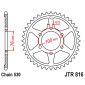 COURONNE MOTO ADAPTABLE SUZUKI 1200 GSF BANDIT 1995>2005 530 45 DTS ACIER GRIS (DIAM 120/140/10.5) -JT SPROCKETS- 0824225314083