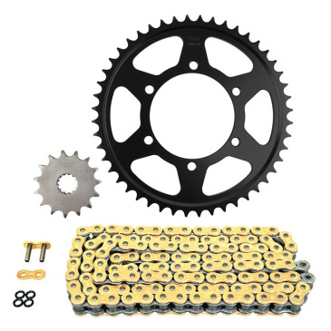 KIT CHAINE ADAPTABLE TRIUMPH 765 STREET TRIPLE 2023> 525 15x48 (DIAM COURONNE 106/125/10.5) (DEMULTIPLICATION ORIGINE) -AFAM- 5400598231650